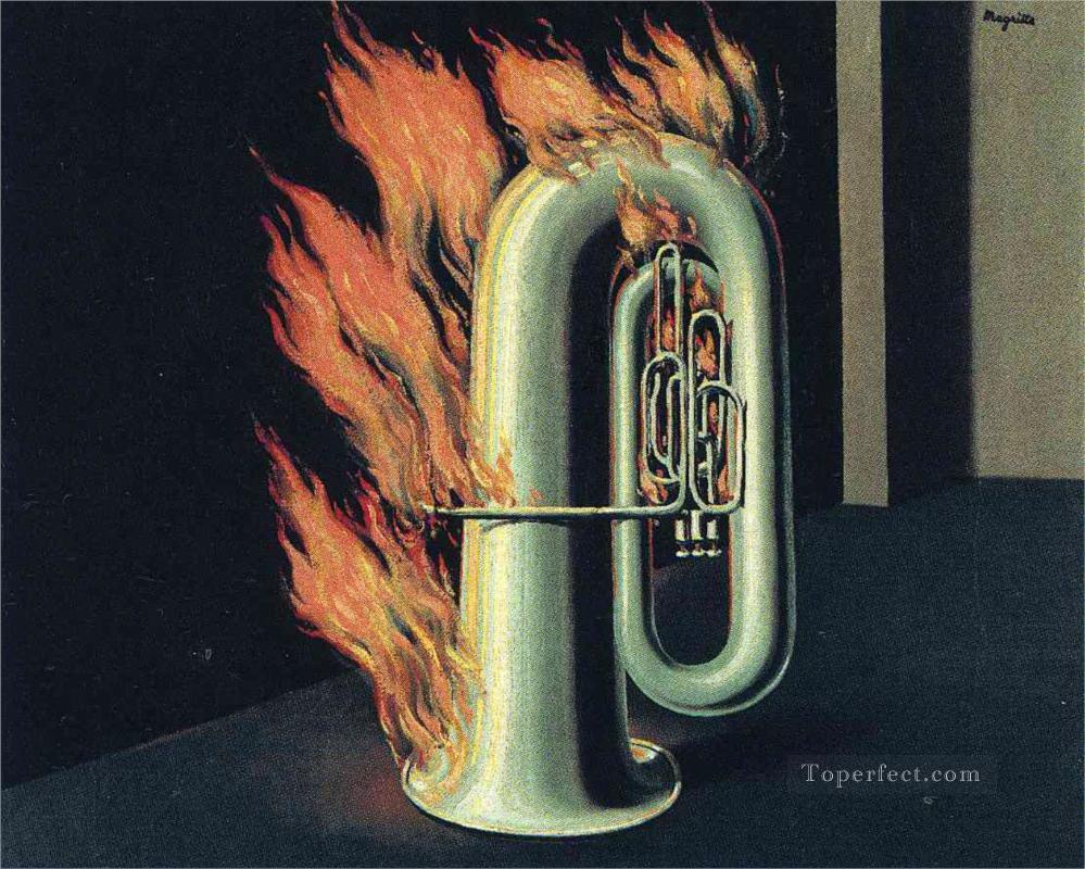 火の発見 1935 シュルレアリスム油絵